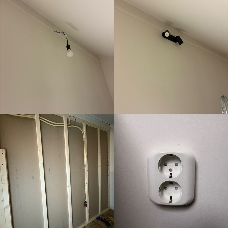 Verlichting vervangen voor en na
